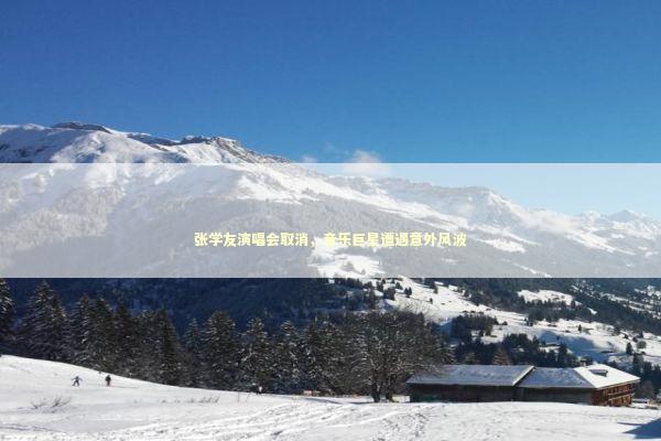 张学友演唱会取消，音乐巨星遭遇意外风波
