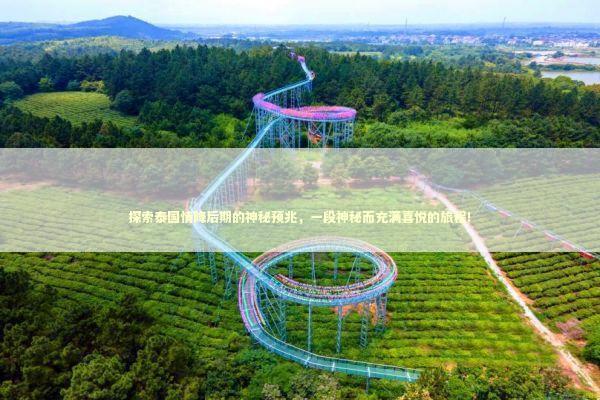 探索泰国情降后期的神秘预兆，一段神秘而充满喜悦的旅程！