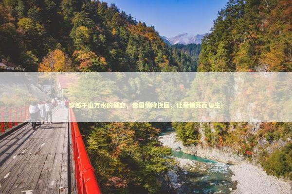 穿越千山万水的爱恋，泰国情降挽回，让爱情死而复生！