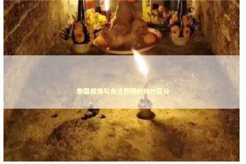 泰国感情与合法界限的微妙区分